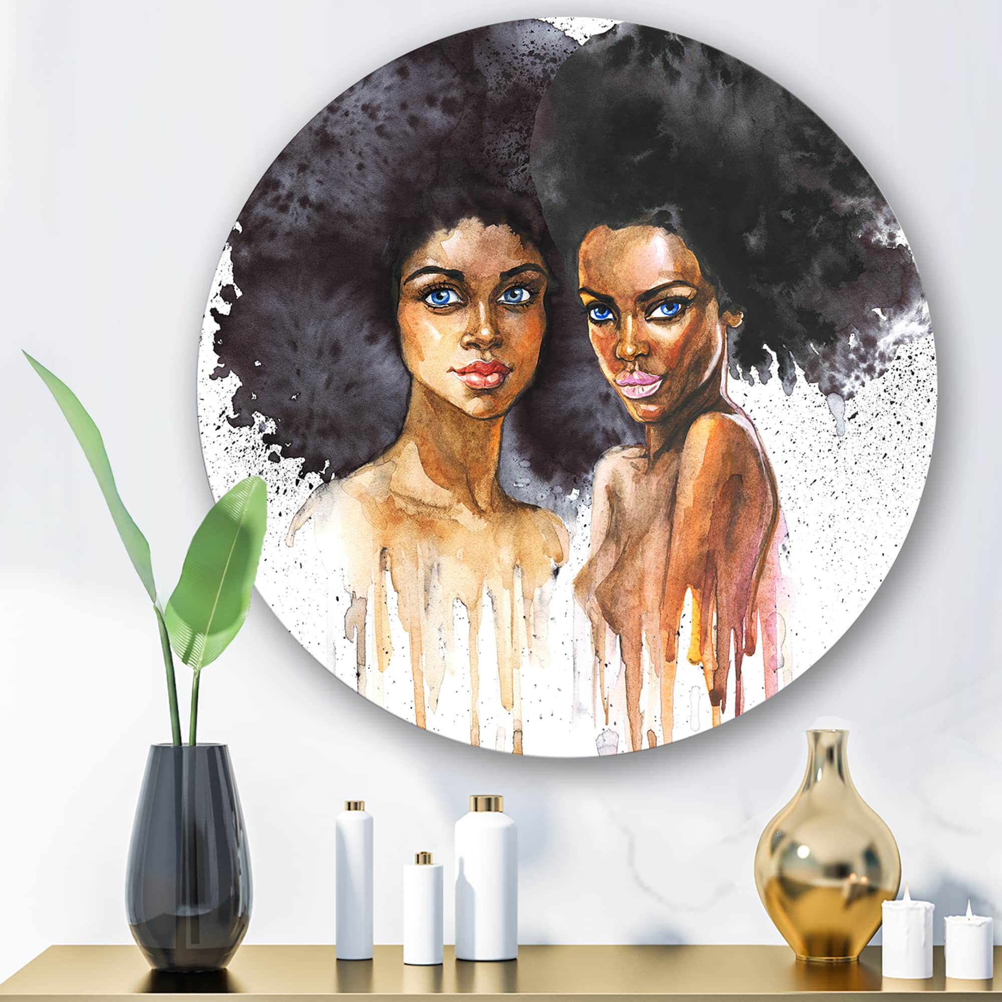 Designart - Portrait of Two Afro American Women